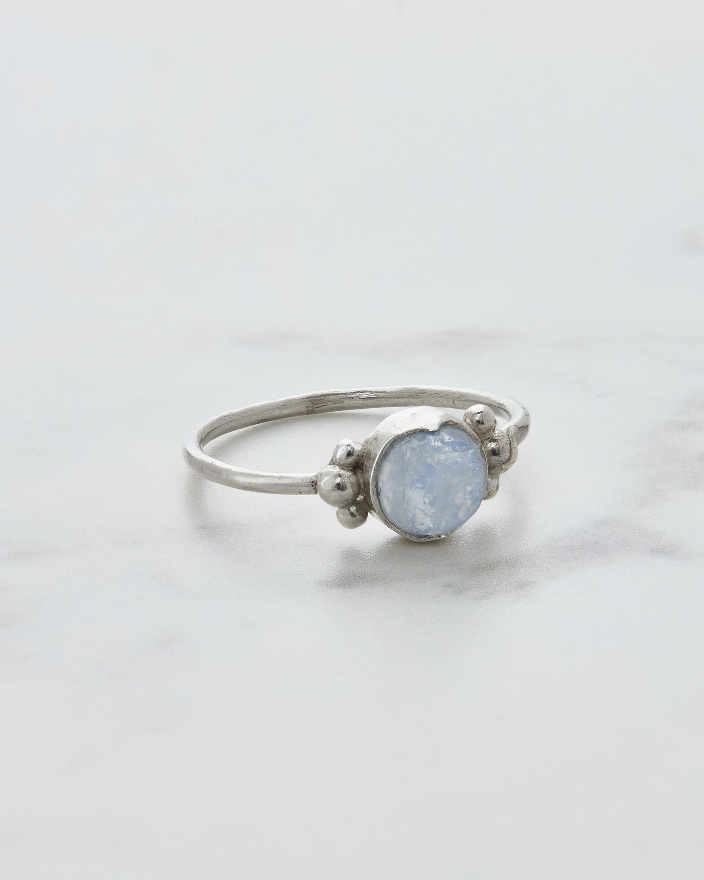 The morning Dew Silver ring