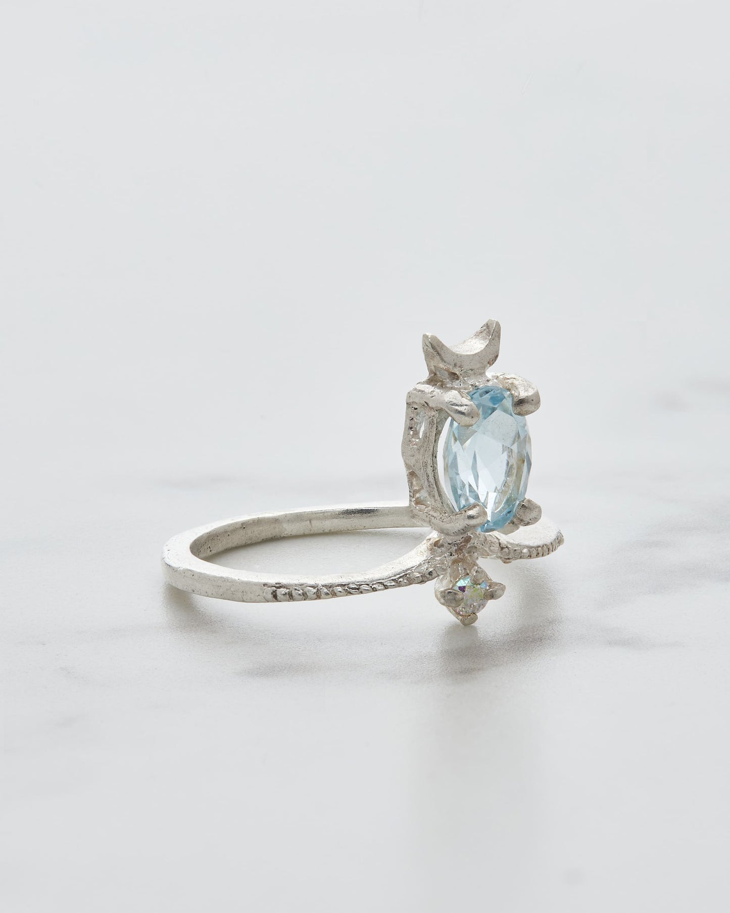 The crescent moon ring