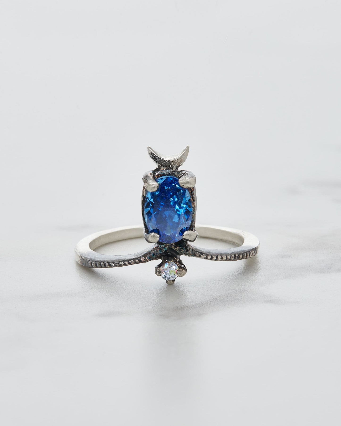 The crescent moon ring