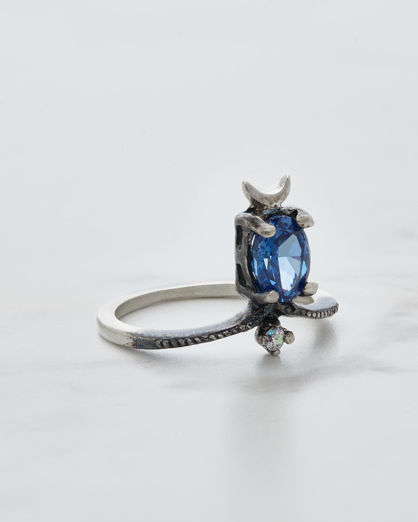 The crescent moon ring