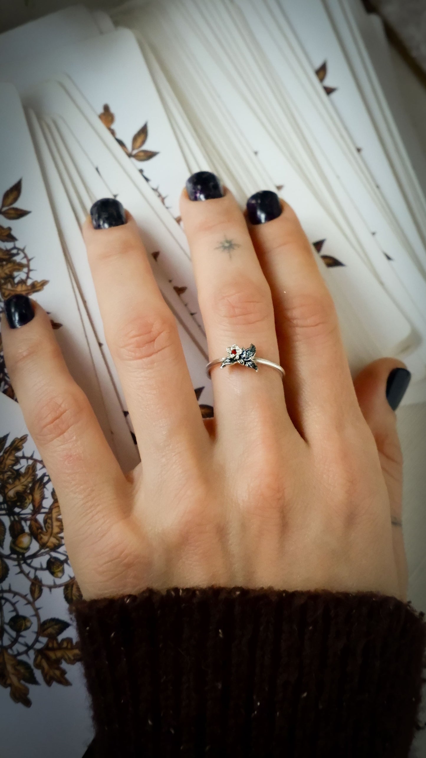 The Garnet Blossom ring