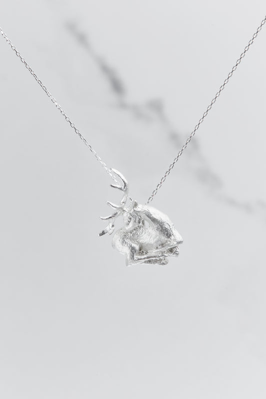 The Deer Silver Pendant