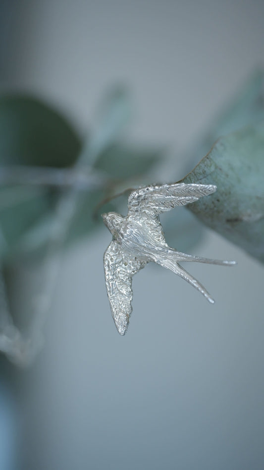 The Swallow Silver Pendant