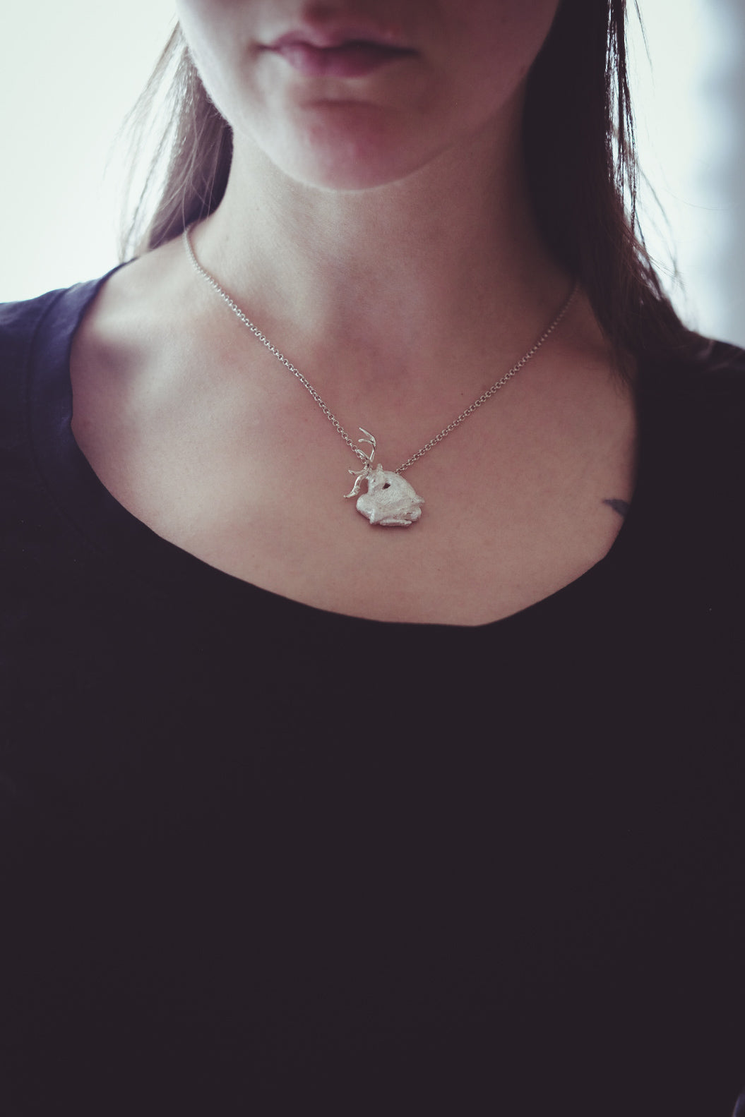 The Deer Silver Pendant