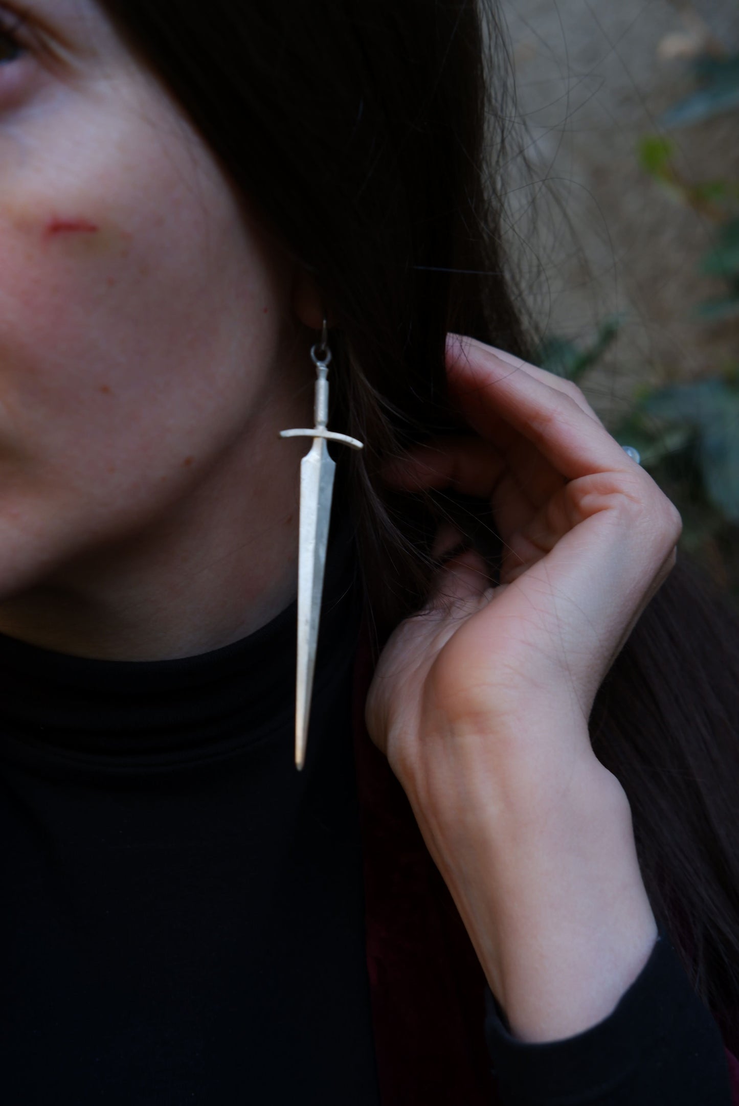 The Great Sword mono earring