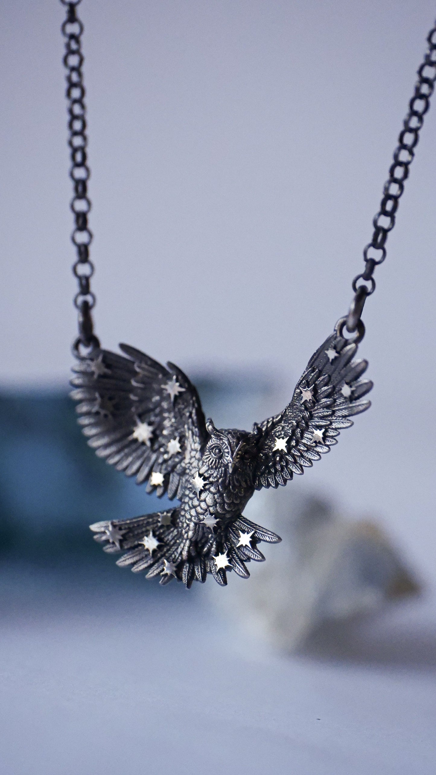 The star owl pendant