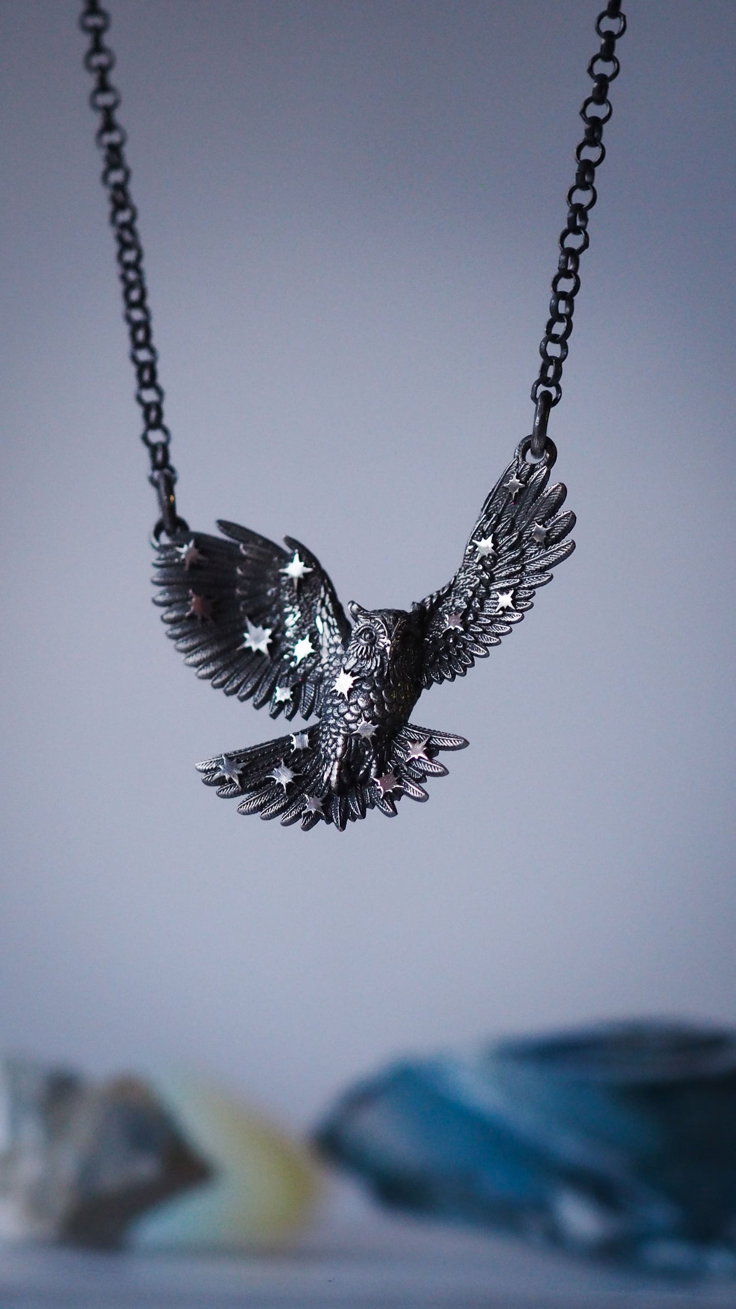 The star owl pendant