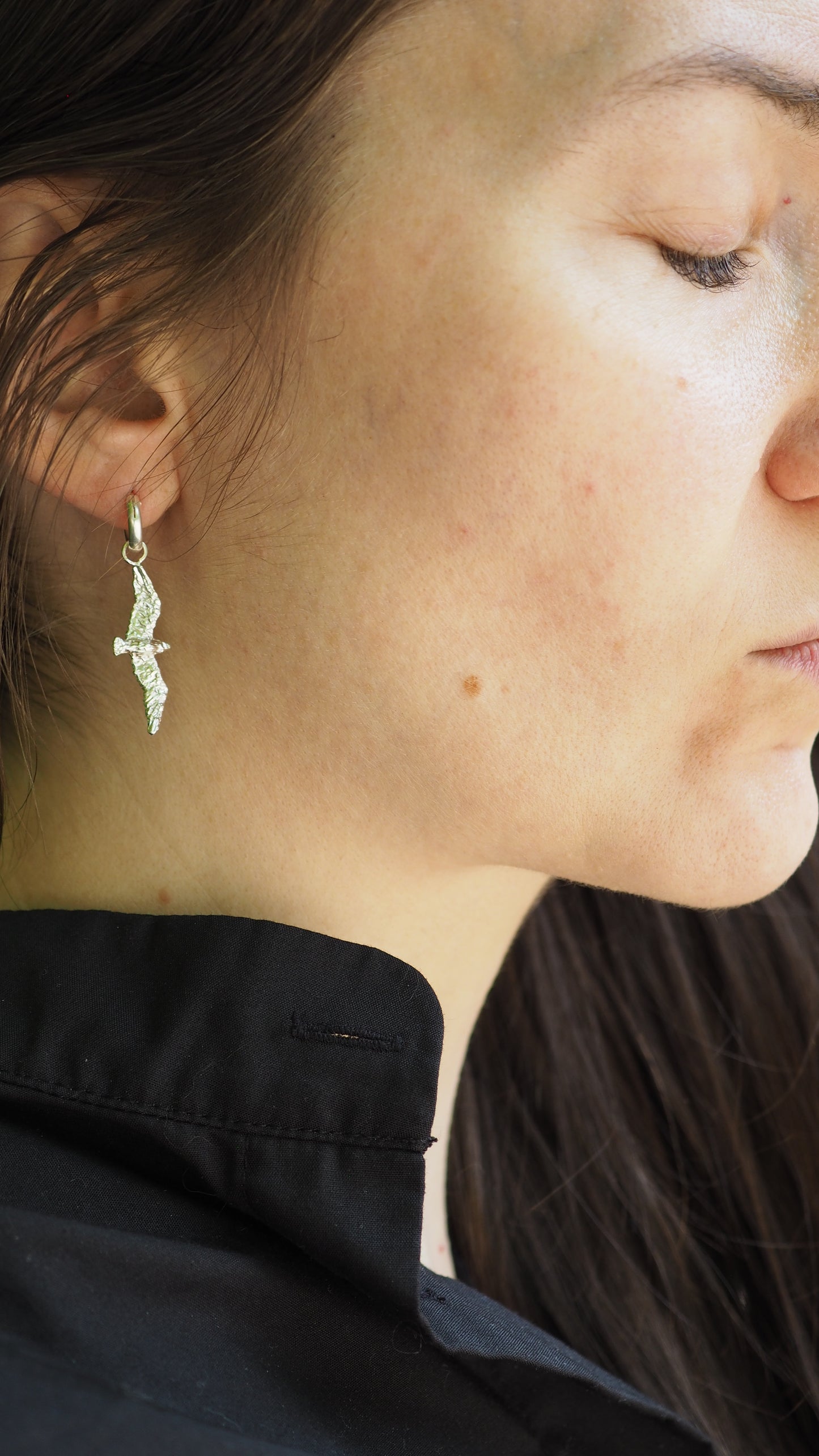 The Seagulls Silver Earrings